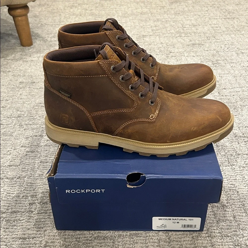 Rockport Seamus Waterproof Boot Natural 12